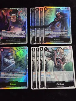 One Piece Tcg Black Marshall.D.Teach Deck , Kuzan, Ready! Complete! - Image 4
