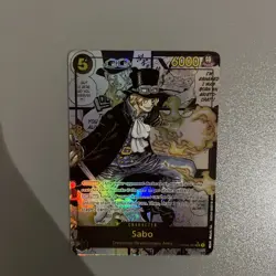 Sabo Manga Alternative Art OP04-083 SR One Piece Card Proxy - Image 1