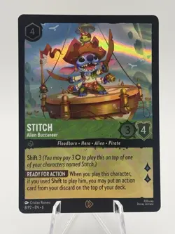 Stitch - Alien Buccaneer (Stitch Set Promo) 8 Disney Lorcana Promo Cards Holo - Image 1