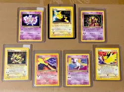 POKEMON - Movie Black Star PROMO Card Lot x7 Mew Mewtwo PIKACHU Moltres + EX/NM - Image 1