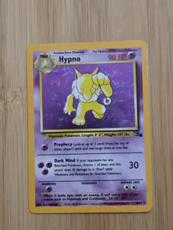 Hypno 8/62 Holo Rare Pokemon Fossil Set Vintage WOTC 1999 Card LP - Image 1