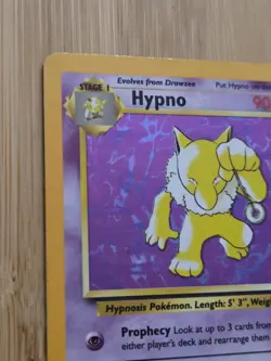 Hypno 8/62 Holo Rare Pokemon Fossil Set Vintage WOTC 1999 Card LP - Image 4