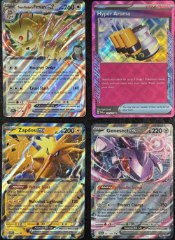 Pokemon TCG Persian Ex Hyper Aroma Zapdos Ex Genesect Ex Cards (Set of 4) - Image 1
