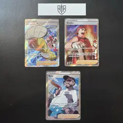 Pokemon TCG - Full Art Trainer 3-Card Lot - Ultra Rare Holo - NM - Image 1