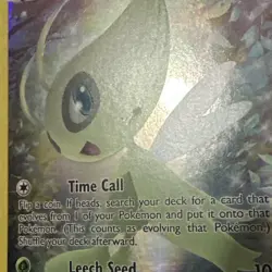Celebi Full Art XY111 Promo Holo Card Black Star LP - Image 4