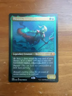 Thrasios, Triton Hero (Foil Etched) Commander Legends Foil - Image 1