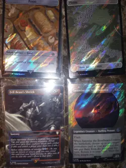 MTG LTR Lot Surge Foils Extended Rare Land Token Samwise Fell Beast Shriek - Image 1
