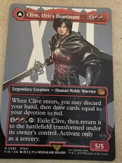 Clive, Ifrit's Dominant - (Borderless) #385 - Final Fantasy Regular - Mtg - Image 1