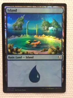 MTG 1x FOIL Island 257 Dominaria Pauper Modern Magic the Gathering Card x1 LP - Image 1