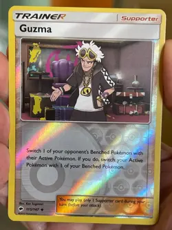 POKEMON GUZMA 115/147 UNCOMMON REVERSE HOLOFOIL BURNING SHADOWS NM CARD - Image 1