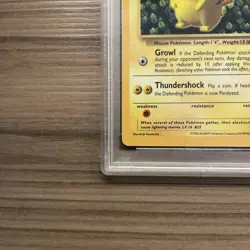 1999 Pokemon Ivy Pikachu - Glossy Grey Star Promo - PSA 8 - Image 4