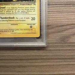 1999 Pokemon Ivy Pikachu - Glossy Grey Star Promo - PSA 8 - Image 5