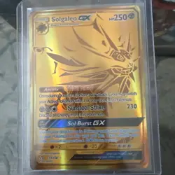 Pokemon TCG Solgaleo GX Sun & Moon: Ultra Prism 173/156 Holo Secret Rare - Image 1