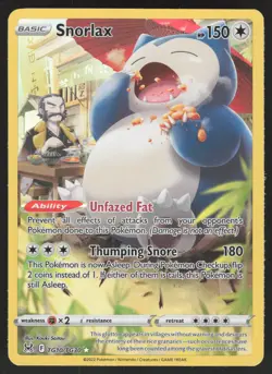 Snorlax TG10/TG30 Ultra Rare Pokemon TCG Lost Origin Trainer Gallery LP - Image 1