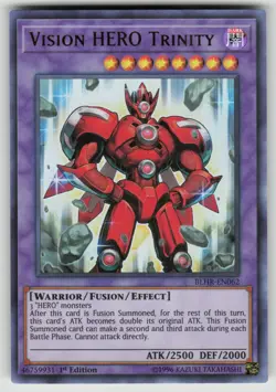 Yu-Gi-Oh! 1st Ed Vision HERO Trinity Battles of Legend: Hero's Revenge NM - Image 1