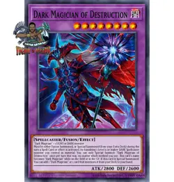 Yugioh! 1x Dark Magician of Destruction MZMU-EN011 Secret Rare 1st Ed NM - Image 1