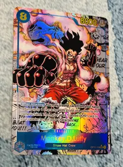 ONE PIECE-Monkey.D.Luffy- (Manga)-(OP11-118)-A Fist of Divine Speed-Foil - Image 2