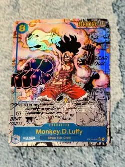 ONE PIECE-Monkey.D.Luffy- (Manga)-(OP11-118)-A Fist of Divine Speed-Foil - Image 3