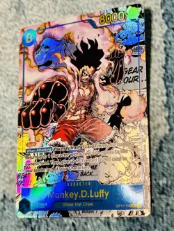 ONE PIECE-Monkey.D.Luffy- (Manga)-(OP11-118)-A Fist of Divine Speed-Foil - Image 4