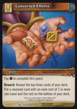 World of Warcraft TCG Concerted Efforts - Fields of Honor 200/208 - Image 1