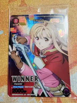 Asuna Winner Foil - UEPR /SAO-2-041 NM - Union Arena - FACTORY SEALED - Image 1
