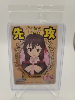 Weiss Schwarz Konosuba Yunyun Going First Promo English Anime Trading Card - Image 1
