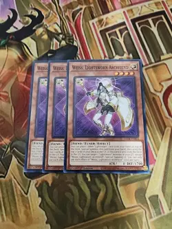 3X Weiss, Lightsworn Archfiend (LEDE-EN024) - Common 1st Edition NM Yugioh - Image 1