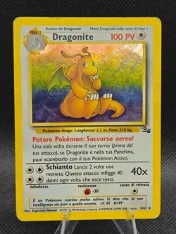 Pokemon TCG Dragonite Fossil Holo Unlimited Rare Card 4/62 - Image 1