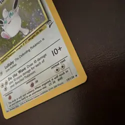 Pokemon TCG Wigglytuff 19/130 Base Set 2 Holo Rare 80 HP English Card Stock - Image 5