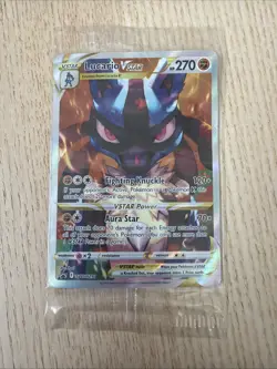 Lucario VSTAR SWSH291 SWSH: Sword & Shield Promo Cards Holo Damaged - Image 1