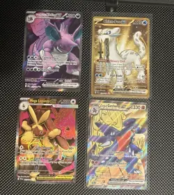 Pokemon TCG Lot 4 EX Full Art Cards from Random Sets All Cards Shown M/NM - Image 1