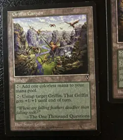 MTG Griffin Canyon Card Set (2) From Visions Lightly Played English - Image 4