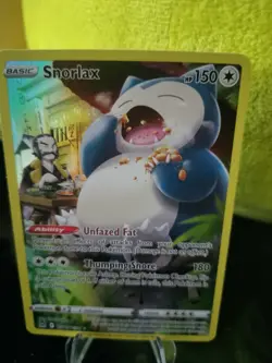 Pokemon Snorlax Lost Origin TG10/TG30 Rare Full Art Holo 150 HP Card - Image 2