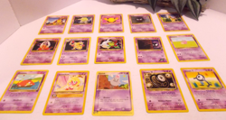 Pokemon Card Lot of 15 Cards Abra, Drowzee, Girafarig, Spoink, Unown - Lot #54 - Image 1