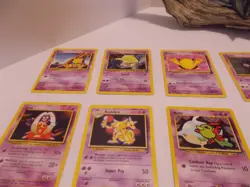 Pokemon Card Lot of 15 Cards Abra, Drowzee, Girafarig, Spoink, Unown - Lot #54 - Image 3