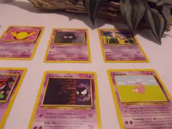 Pokemon Card Lot of 15 Cards Abra, Drowzee, Girafarig, Spoink, Unown - Lot #54 - Image 4