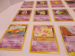 Pokemon Card Lot of 15 Cards Abra, Drowzee, Girafarig, Spoink, Unown - Lot #54 - Image 5