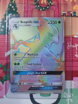 Pokemon TCG Sceptile GX Lost Thunder Holo Card 216/214 Secret Ultra Rare - Image 1
