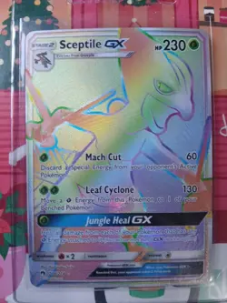 Pokemon TCG Sceptile GX Lost Thunder Holo Card 216/214 Secret Ultra Rare - Image 2