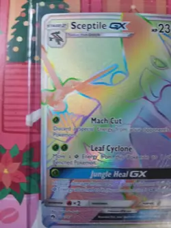 Pokemon TCG Sceptile GX Lost Thunder Holo Card 216/214 Secret Ultra Rare - Image 3