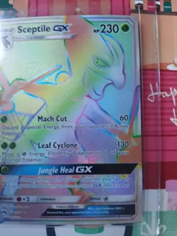 Pokemon TCG Sceptile GX Lost Thunder Holo Card 216/214 Secret Ultra Rare - Image 4
