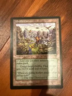 Griffin Canyon - MTG - Visions - Lightly Played - Magic the Gathering - Image 1