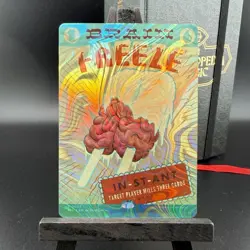 MTG Brain Freeze ✨HALO FOIL✨ Secret Lair - An Encyclopedia of Magic - NM - Image 1