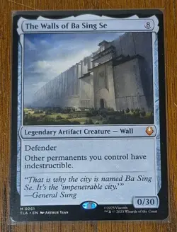 MTG The Walls of Ba Sing Se, Avatar: The Last Airbender, Non-Foil, M 0261, NM - Image 1