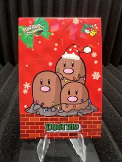 Dugtrio - Cracked Ice Holo - Christmas Card Database - Pokemon NM - Image 1
