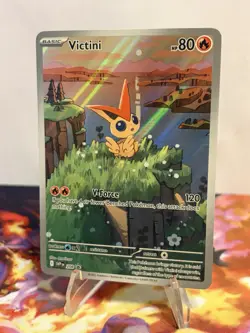 Pokemon - Victini SVP 208 - Promo Illustration Black Bolt/White Flare Rare - Image 4