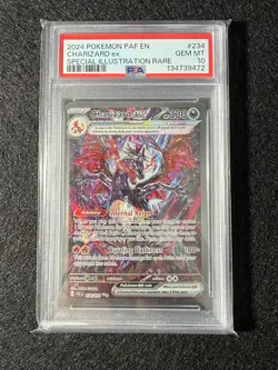 Pokemon TCG Charizard EX Paldean Fates Sir 234/091 PSA 10 - Image 1
