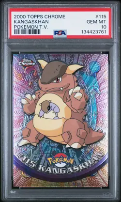 2000 Topps Chrome Pokemon T.V. #115 Kangaskhan Pokemon T.V. PSA 10 - Image 1