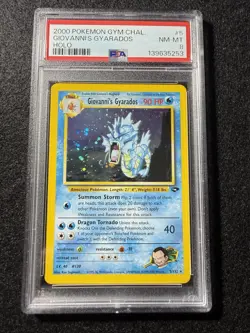 2000 POKEMON GYM CHALLENGE HOLO #5 GIOVANNI'S GYARADOS PSA 8 - Image 1