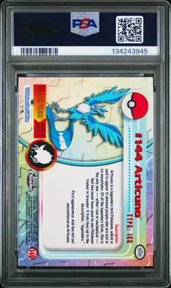 2000 Topps Chrome Pokemon T.V. #144 Articuno Pokemon T.V. PSA 10 - Image 2